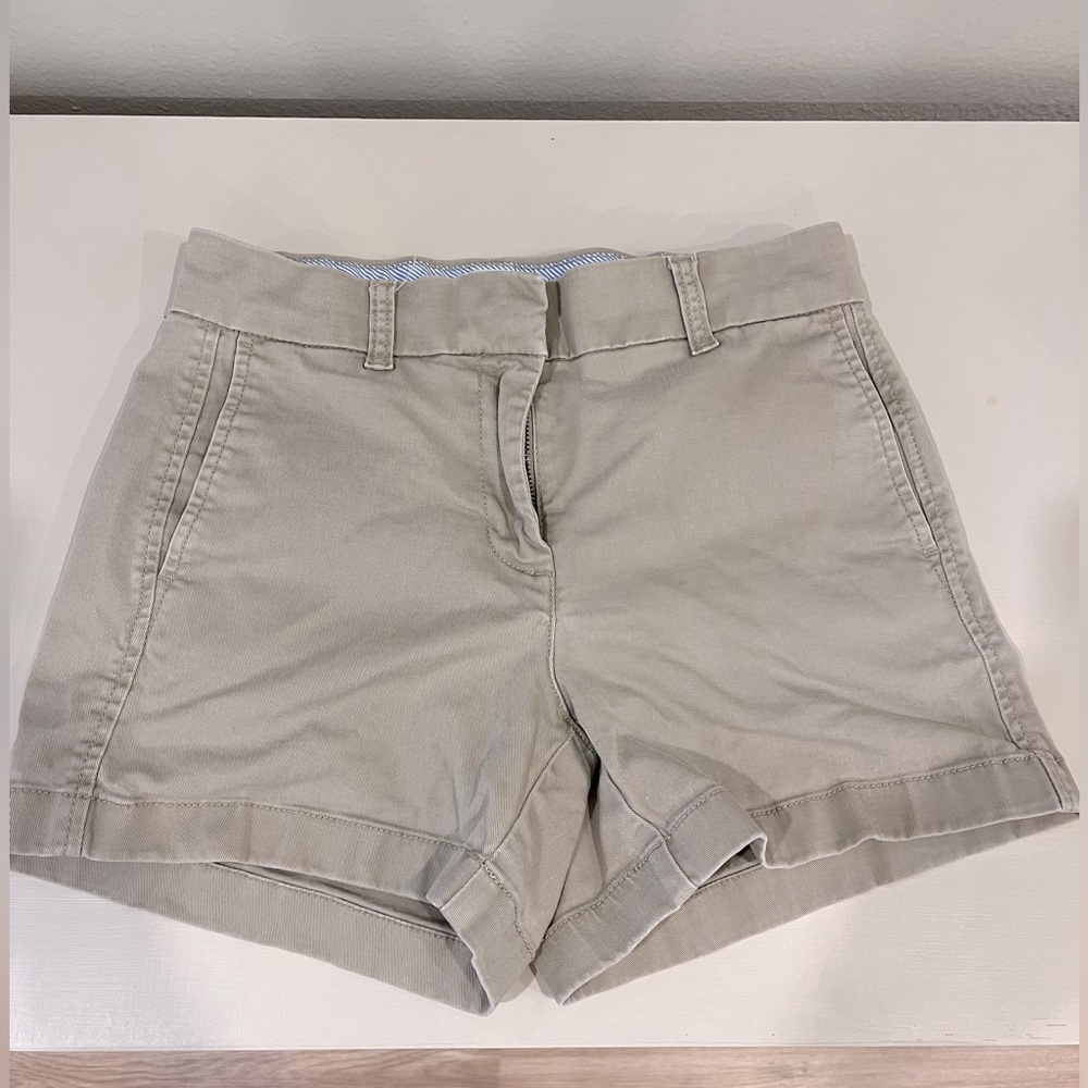 J Crew Chino Shorts Reimagined by J Crew. Khaki Women's Size 0